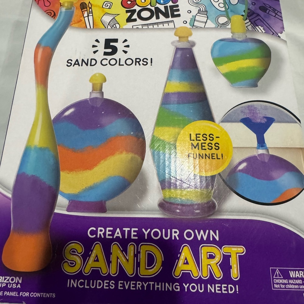 Colorful Sand Art Kit with 5 Colors